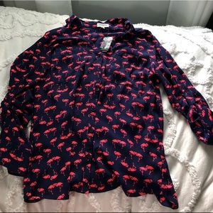 EXPRESS NWT flamingo dress shirt